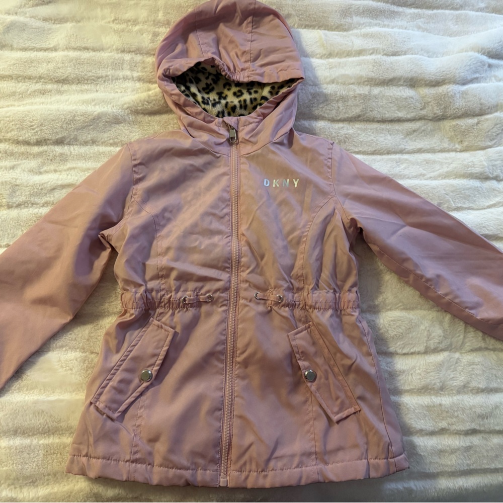 DKNY girls fleece lined jacket